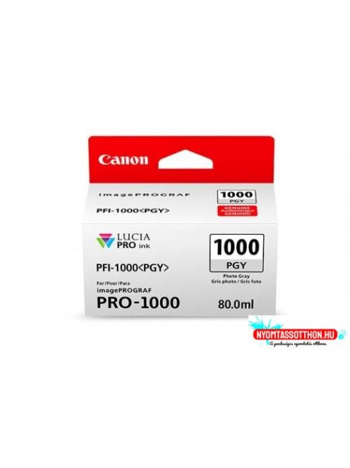 Canon PFI1000 Photo Grey tintapatron (Eredeti)