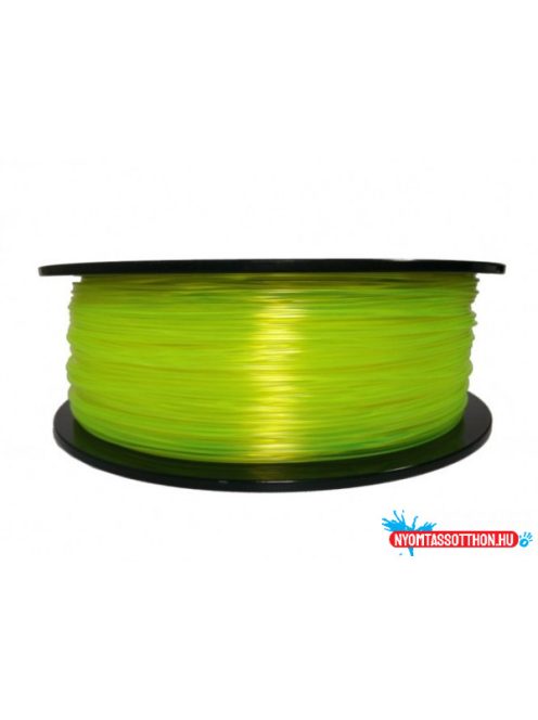 3D FILAMENT CM 1,75 mm TPU rubber gumi átlátszó sárga 800g