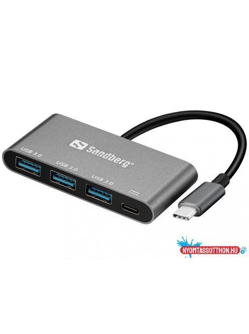 Sandberg USB-C to 3xUSB 3.0 Hub + PD