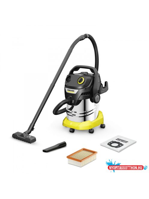 Karcher KWD 5 S V-25/5/22 (BSY) EU Száraz-nedves porszívó acél tartállyal