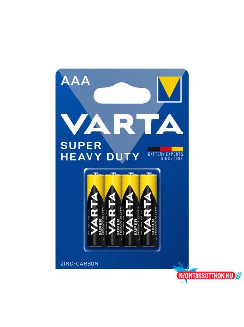 VARTA Superlife Féltartós Mikró Elem AAA B4