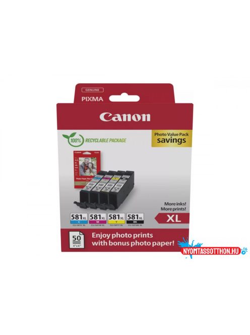 Canon CLI-581XL Tintapatron Multipack Photo 4x8,3 ml (Eredeti)