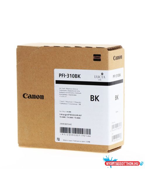 Canon PFI-310 tintapatron Black 330ml (Eredeti)