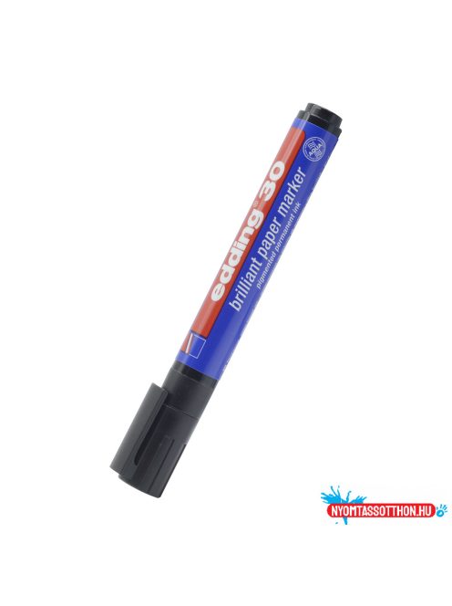 Rostirón, filctoll vízbázisú pigment marker Edding 30 fekete