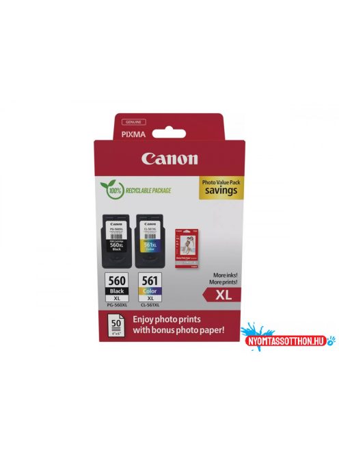 Canon PG-560XL + CL-561XL Tintapatron Multipack 1x14,3 ml + 1x12,2 ml (Eredeti)