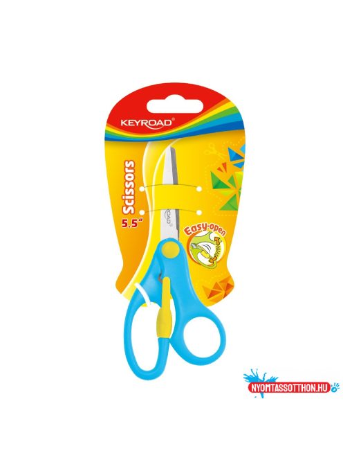 Olló 13 cm tompa fejû 20 db/display Keyroad For Kids vegyes színek