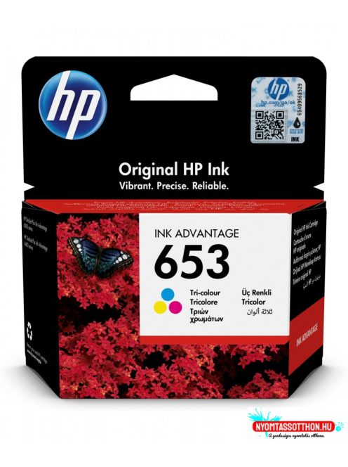 HP 3YM74AE Patron Tri-Color No.653 (Eredeti)