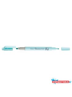   Szövegkiemelõ kétvégû 1/3,5mm, vágott és kúphegyû, Pentel pasztell kék