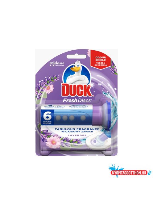 WC öbíltő korong zselés 36 ml Fresh Discs Duck® Levendula