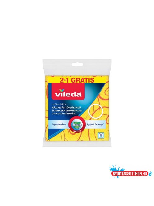 Törlőkendő háztartási 3 db/csomag Ultra Fresh Vileda_F2535U