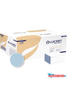   Kéztörlő 2 rétegű V hajtogatású 150 lap/csomag 20 cs/karton Easy Blue V 150 Lucart_863065 kék