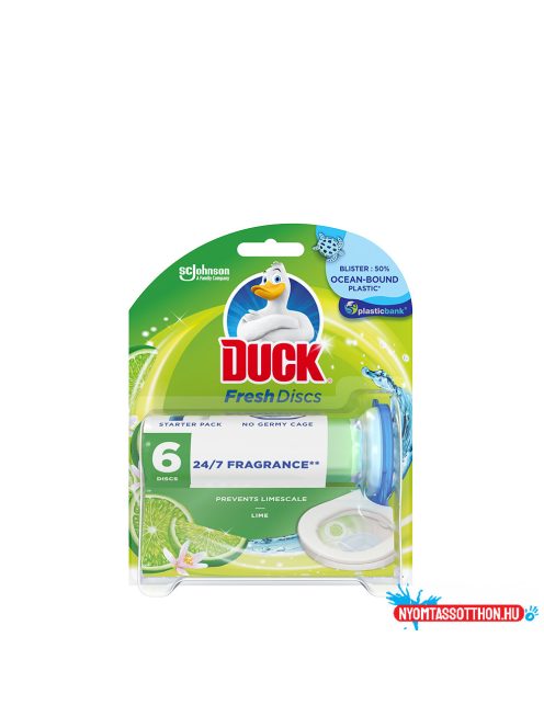 WC öbíltõ korong zselés 36 ml Fresh Discs Duck(R) Lime