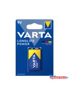 VARTA Longlife Power Alkáli 9V Elem B1