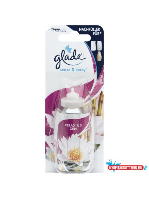 Légfrissítő elektromos utántöltő 18 ml Glade® Sense&Spray™ Relaxing Zen