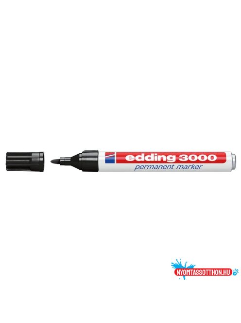 Alkoholos marker 1,5-3mm, kerek Edding 3000 fekete