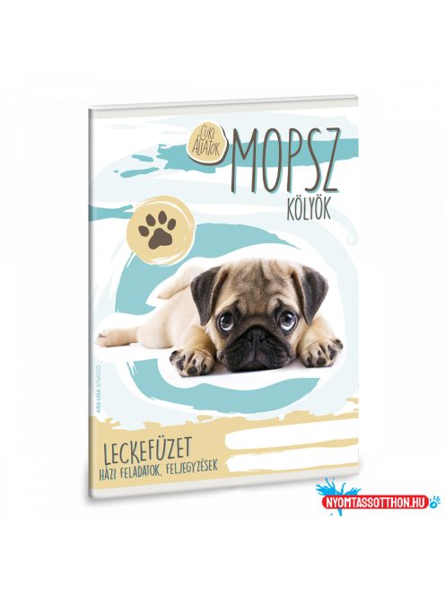 Ars Una Cuki állatok - Mopsz A/5 leckefüzet