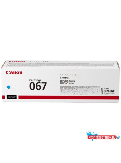 Canon CRG067 Toner Cyan 1,250 oldal kapacitás