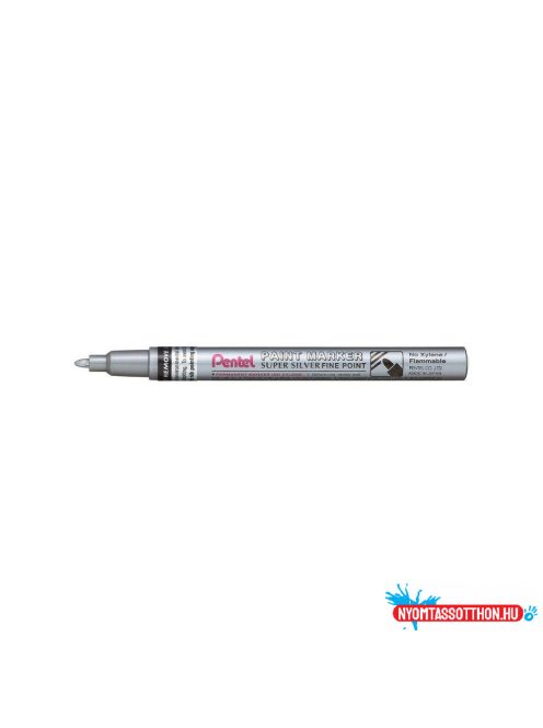 Lakkmarker 1,5mm, kerek Pentel ezüst