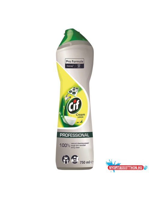 Súrolókrém 750 ml Cif Professional Cream Lemon