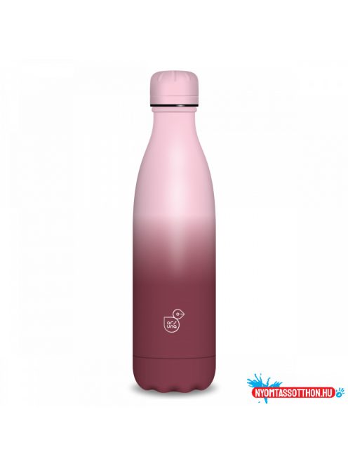 Ars Una duplafalú fémkulacs-500 ml - Burgundy-Pink