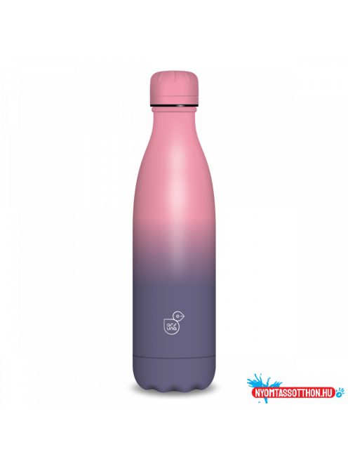 Ars Una duplafalú fémkulacs-500 ml - Purple-Dark pink