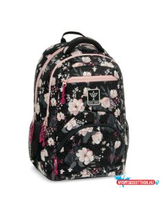 Ars Una Flowery black ergonomikus hátizsák 27 L