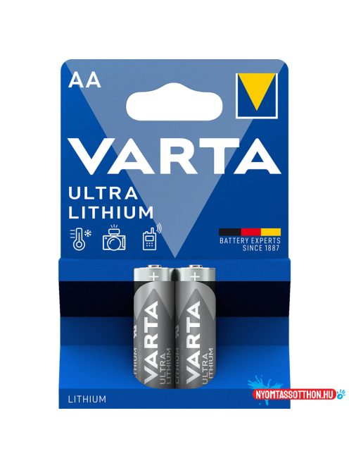 Elem AA ceruza LR6 2 db/csomag, Varta Ultra Lithium