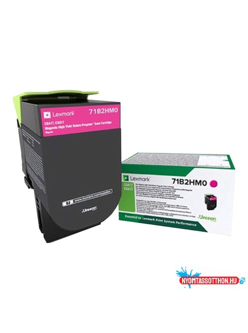 Lexmark CS/CX/417/517 Extra High Return Toner Magenta 3.500 oldal (Eredeti) 71B2HM0