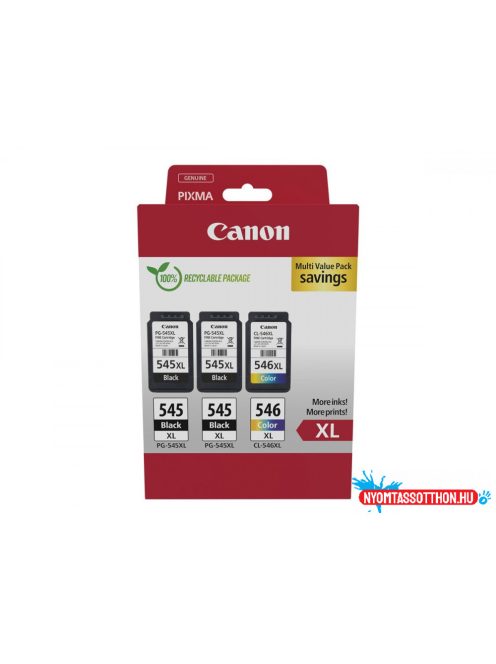 Canon PG-545XLx2 (2x15 ml) + CL-546XL (1x13 ml) Multipack (Eredeti)