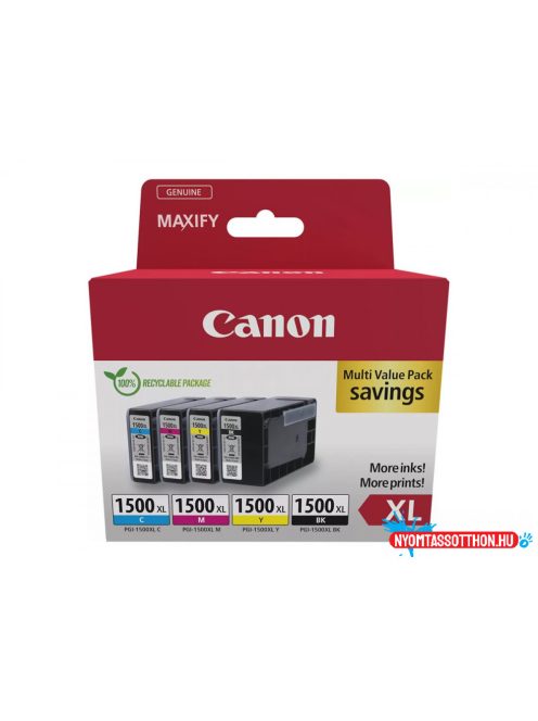 Canon PGI-1500XL Tintapatron Multipack 1x34,7 ml + 3x12 ml (Eredeti)