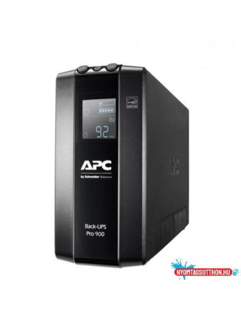 APC Back-UPS Pro BR 900 VA 6 aljzat AVR, LCD interfész