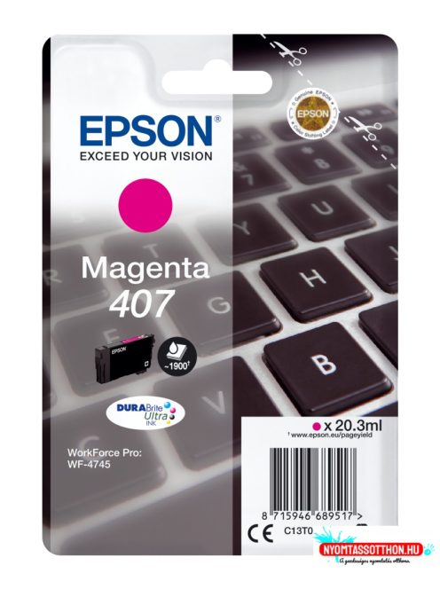 Epson T07U3 Patron Magenta 20,3ml (Eredeti)