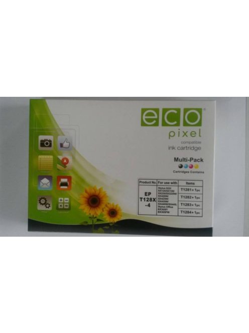 EPSON T1285 Multipack Ecopixel tintapatron (utángyártott)