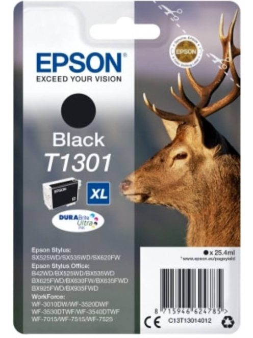 Epson T1301 Patron Black 25,4ml (Eredeti)