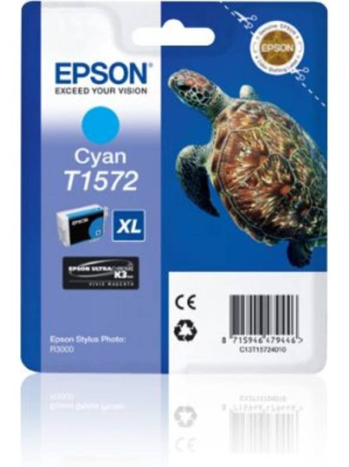 Epson T1572 Patron Cyan 26ml (Eredeti)