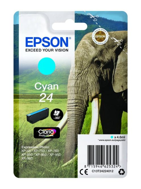 Epson T2422 Patron Cyan 4,6ml 24 (Eredeti)