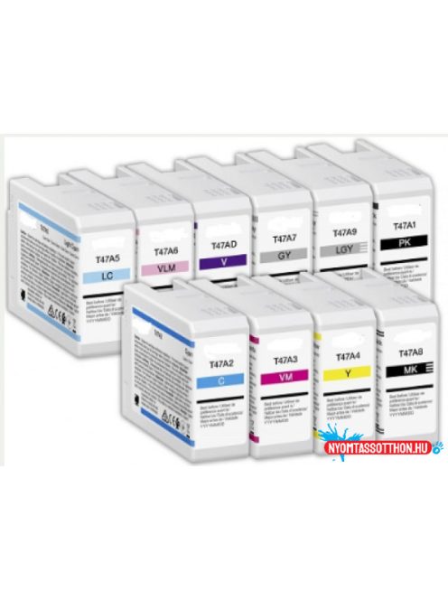 Utángyártott EPSON T47A9 Light Grey Black 50 ml IK