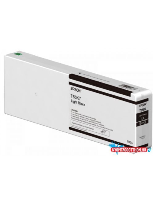 Epson T55K700 Patron Light Black 700ml eredeti