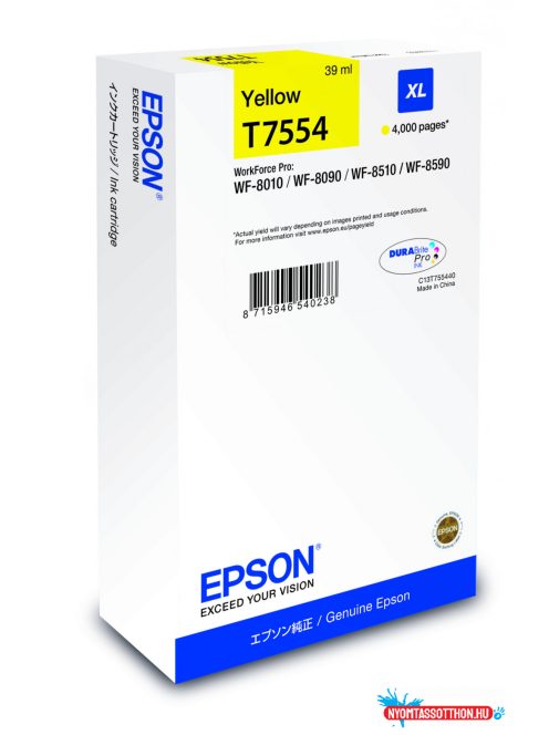 Epson T7554 Patron Yellow 4K /o/