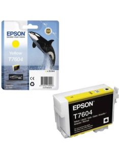 Epson T7604 Patron Yellow 26ml (Eredeti)