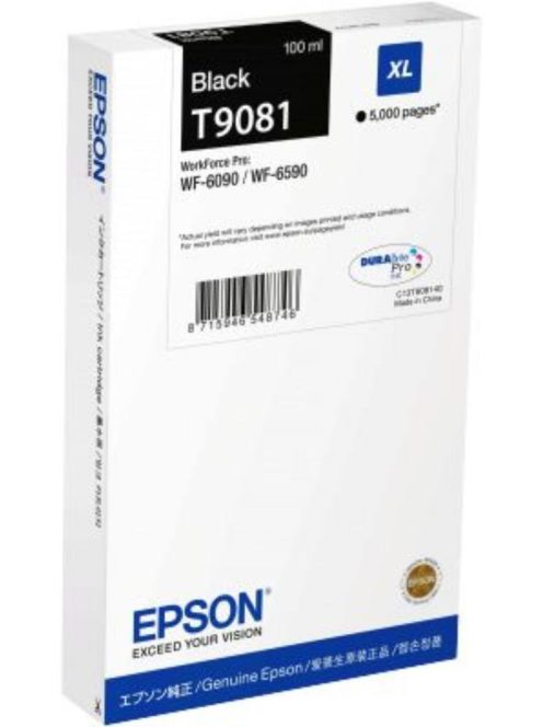 Epson T9081 Patron Black 5000 oldal (Eredeti)