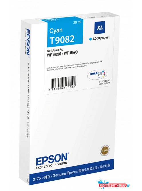 Epson T9082 Patron Cyan 4K /o/