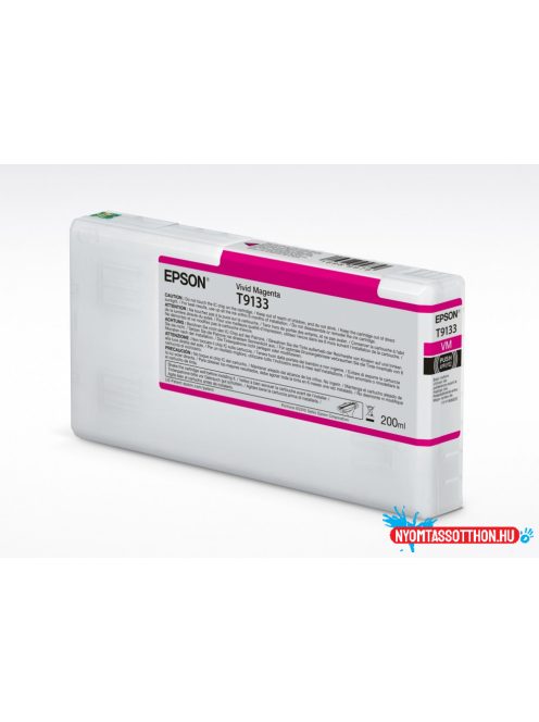 Epson T9133 Patron Vivid Magenta 200ml (Eredeti)