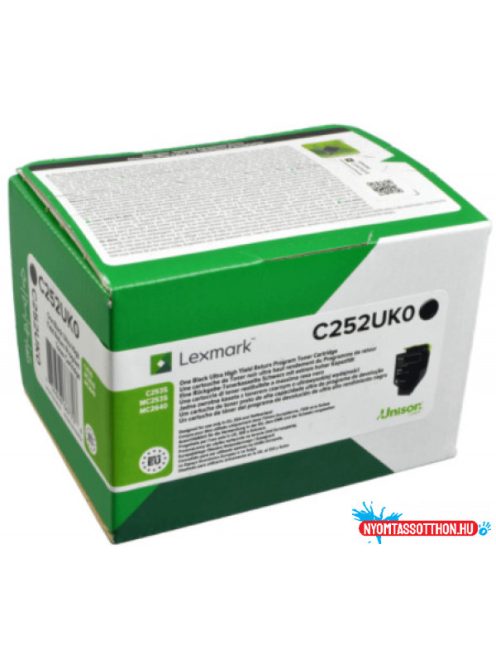 Lexmark C2535Black toner 8.000 oldal /eredeti/