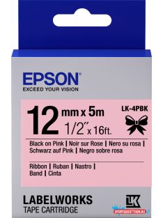 Epson LK-4PBlack Black/Pink 12mm szalag (5m)