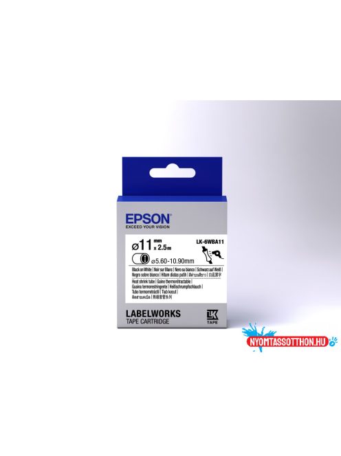 Epson LK-6WBA11 Black/White D11mm szalag(2.5m)