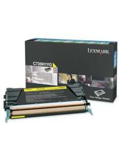   Lexmark C736/x736/738 High Return Toner Yellow 10.000 oldal (Eredeti) C736H1YG