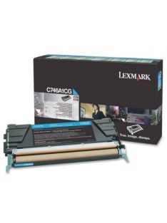   Lexmark C746/C748 Return Toner Cyan 7.000 oldal (Eredeti) C746A1CG