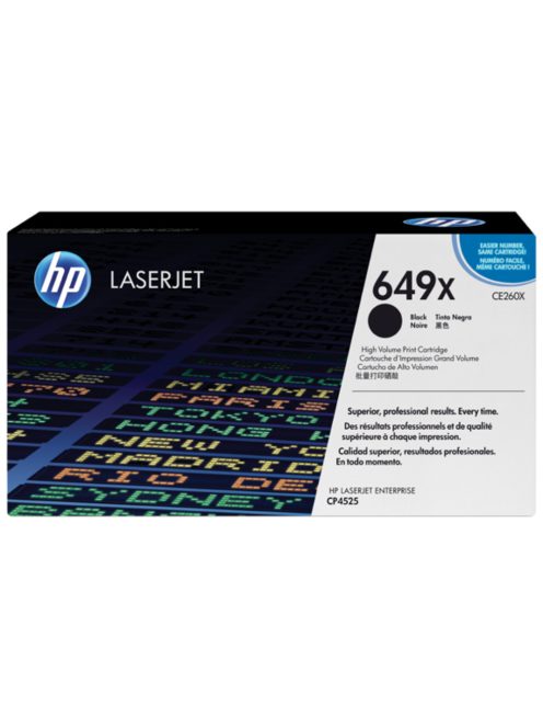 HP CE260X Toner Black 17.000 oldal No.649X (Eredeti)