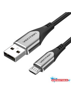   Vention USB-A 2.0/M -> Micro USB-B/M,1m,(szövet,3A,szürke), kábel